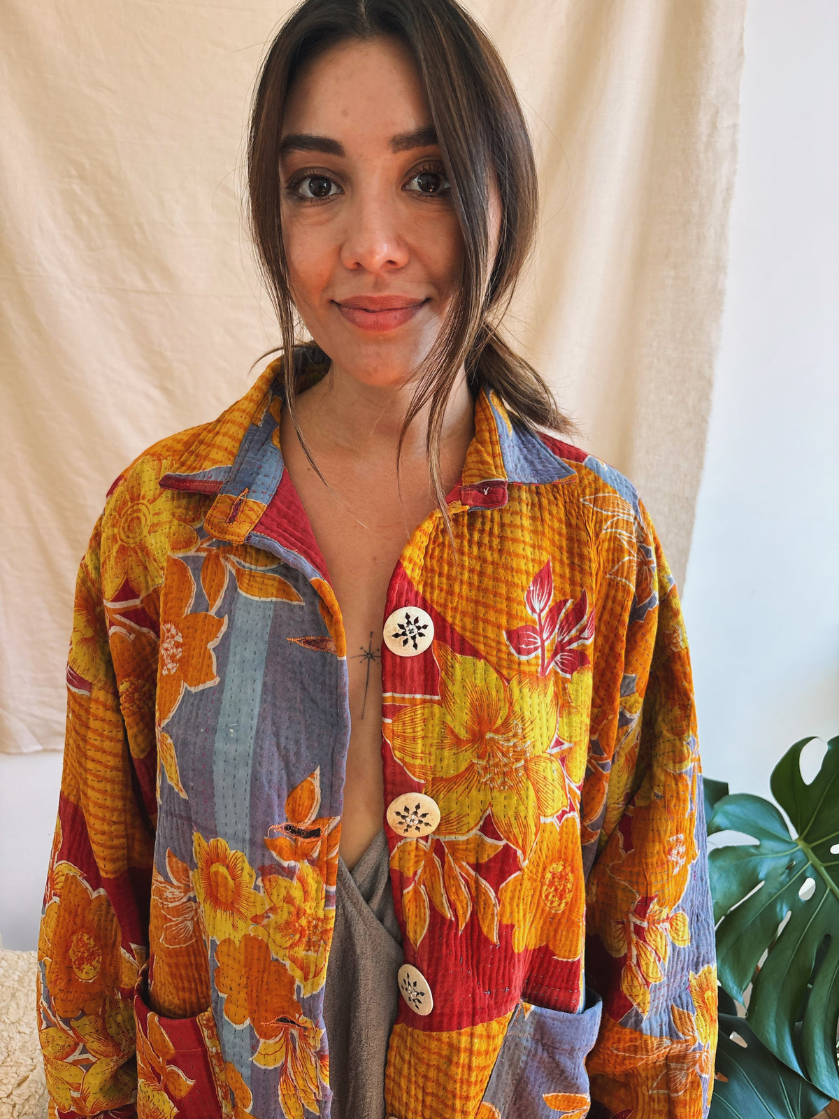 Heirloom Kantha Hand Quilted Jacket II