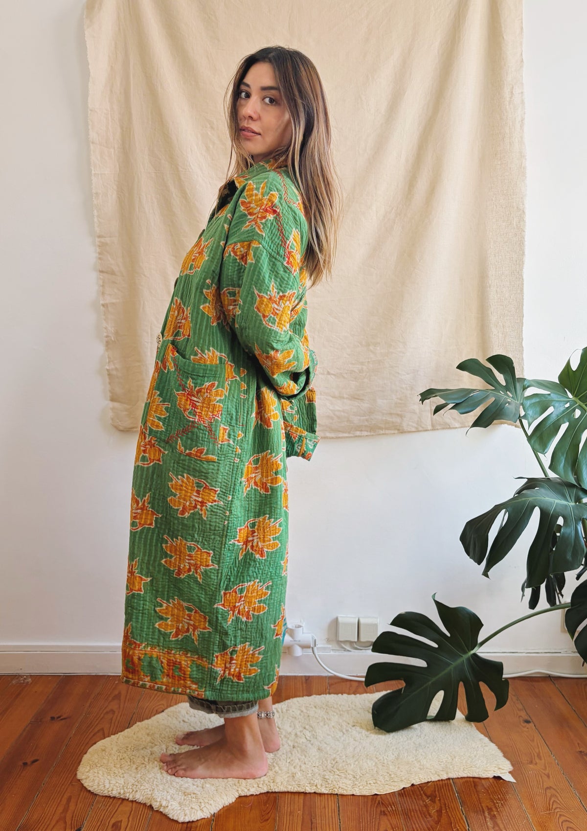 Heirloom Kantha Hand Quilted Jacket I