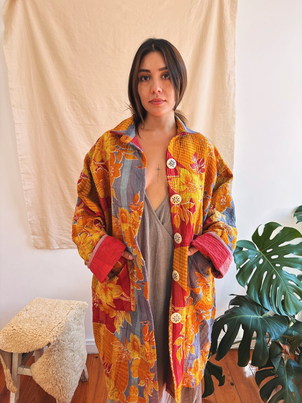 Heirloom Kantha Hand Quilted Jacket II